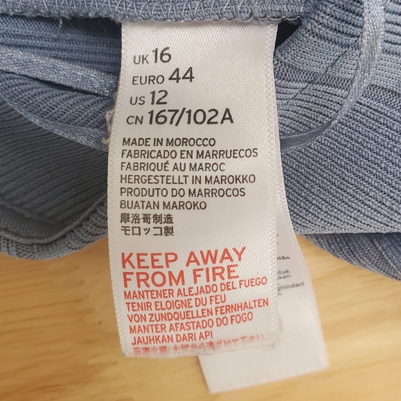 ๐3 for $25๐ Dare to Bare Powder Blue Body suit with Chain Halter Straps - Picture 9 of 12